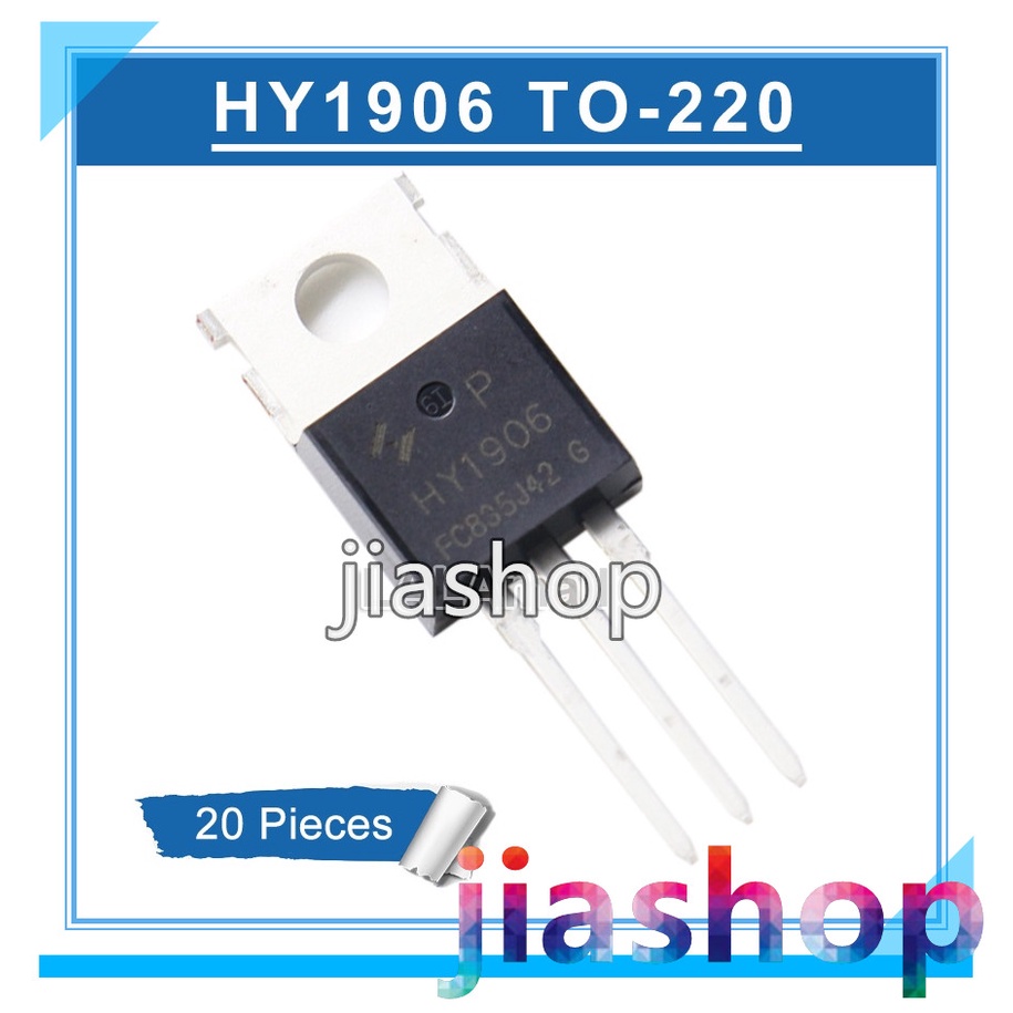 TO-220 HY1906 20 ชิ้น HY1906P TO220 120A/60V MOSFET ทรานซิสเตอร์ยี่ห้อใหม่ pxc3