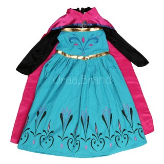 Promotion  &lt; ส่งฟรี/พร้อมส่ง &gt; ชุดเจ้าหญิง ชุดเด็ก Princess Dress รุ่น Black Frozen Princess Dress