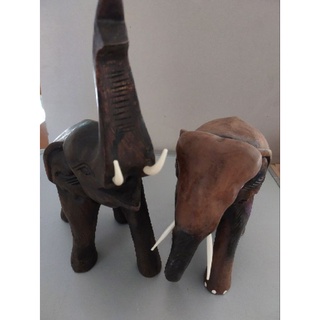 ช้างไม้ช้างไทย (22cm) Elephant wood decoration