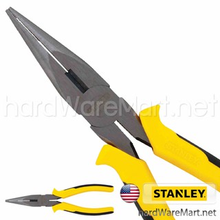 คีมปากแหลม 8" STANLEY 84-032  longnose pliers DYNAGRIP