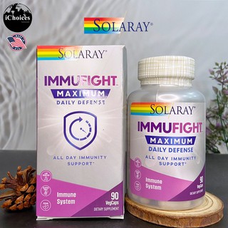 วิตามินรวม Solaray® ImmuFight Maximum Daily Defense 90 VegCaps ระบบภูมิคุ้มกัน