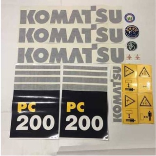 สติ๊กเกอร์โคมัตสุ  PC200-7 รอบคัน