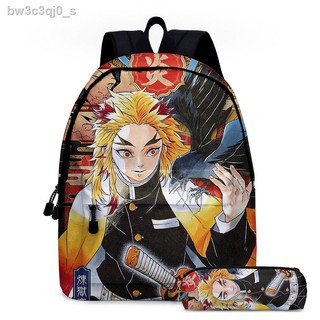 🔥ถูกและดี ระเป๋าผ้า ดาบพิฆาตอสูร Demon Slayer Kimetsu no Yaiba กระเป๋าเป้ สะพายหลังGhost Slayer Schoolbag Animation กร