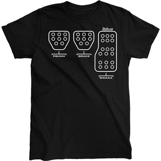 เสื้อยืดคอกลมcrew neckเสื้อยืด ผ้าฝ้าย พิมพ์ลาย Subie Pedal Shift Diagram สําหรับผู้ชายS-4XL