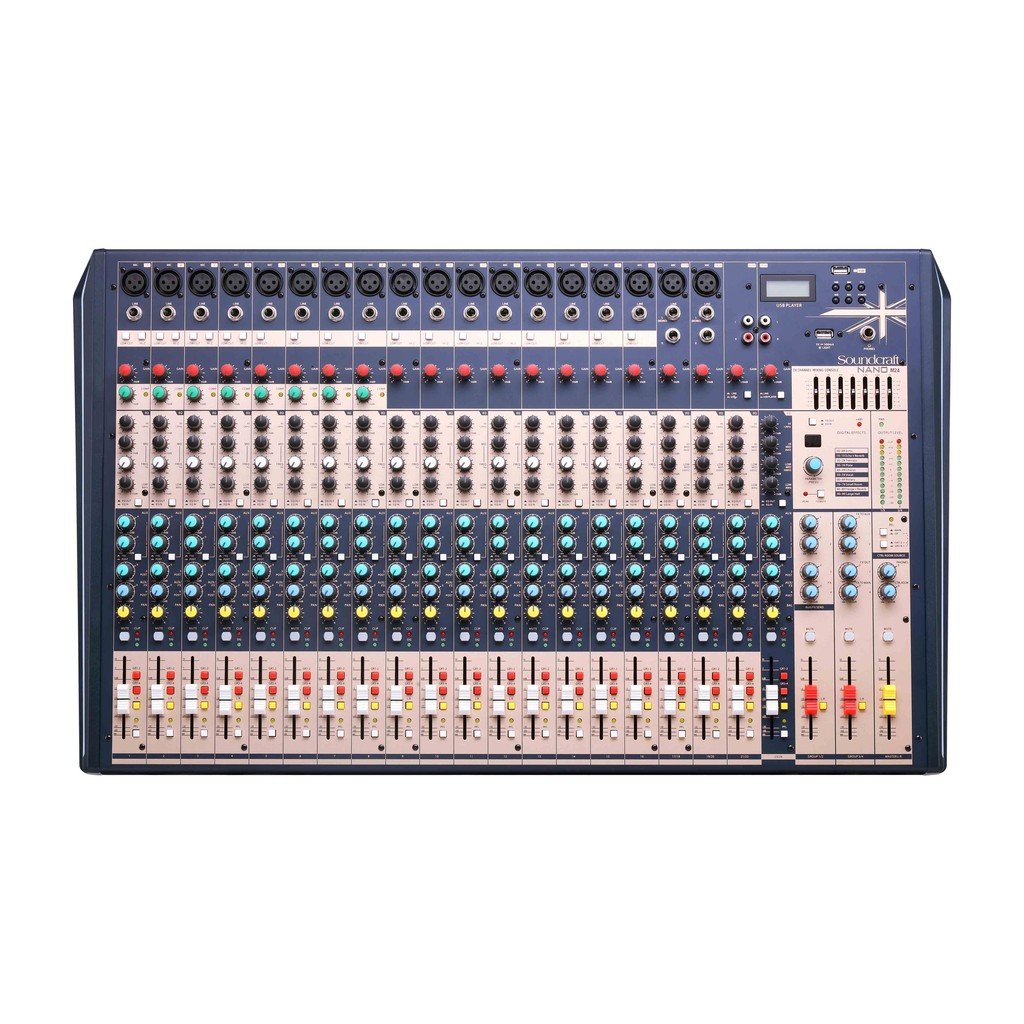 Soundcraft Nano M24 มิกเซอร์อนาล็อก 24 ชาแนล พร้อม USB สำหรับเล่น MP3