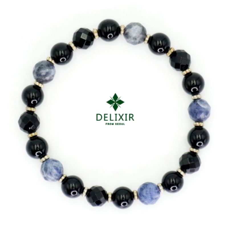 [Delixir Korea] Onyx Sodalite สร้อยข้อมือ สไตล์เกาหลี