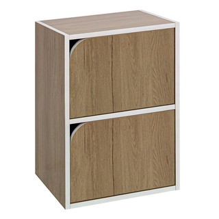 HINGED DOOR CABINET FURDINI CONNECT #2 NATURAL OAK ตู้เตี้ย 2 บานเปิด FURDINI CONNECT สี NATURAL OAK ตู้เก็บของ เฟอร์นิเ