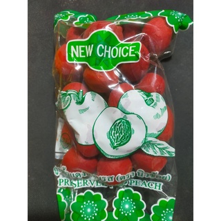 ลูกท้อแดงแช่อิ่มตรา New Choice