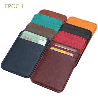 Epoch กระเป๋าสตางค์ หนัง Pu ใส่บัตรเครดิต บัตรประจําตัวประชาชน ขนาดเล็ก มีหลายช่อง ใส่เหรียญได้ สําหรับผู้ชาย และผู้หญิง