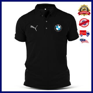 เสื้อยืดโปโล ผ้าฝ้าย พิมพ์ลาย Sulam BMW Panther M สําหรับผู้ชาย และผู้หญิง