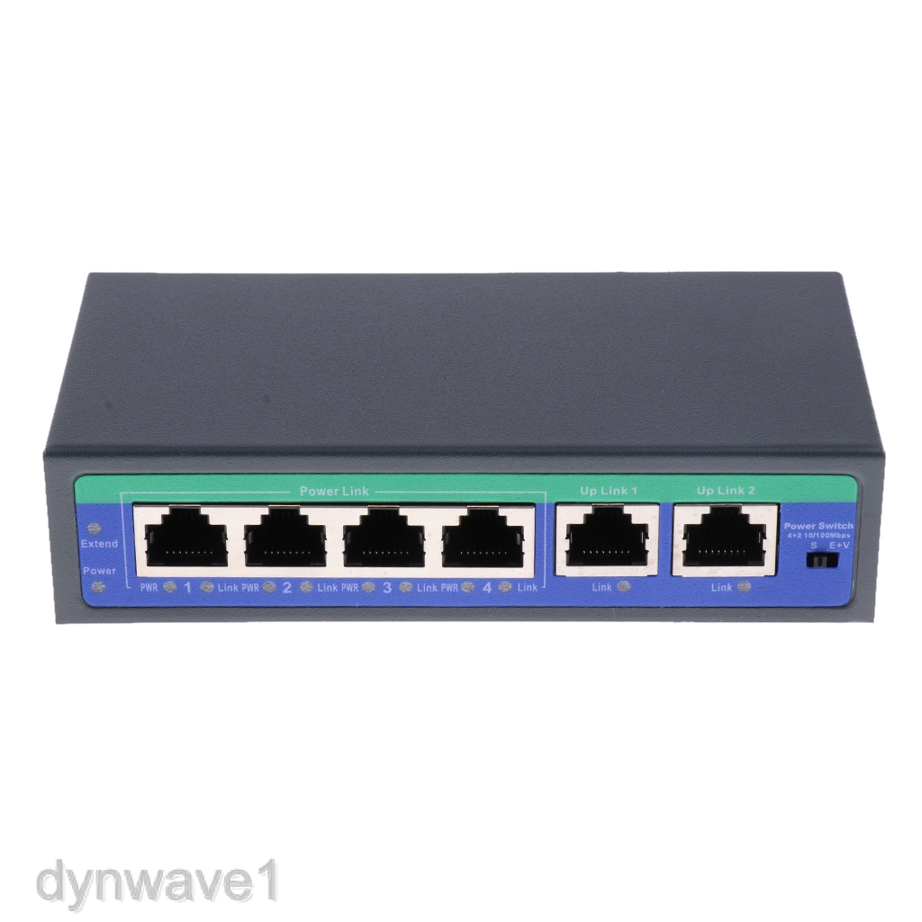 [DYNWAVE1] 6Ports Over Ethernet Switch 4,5+/7,8- รองรับ 12V 24V 48V