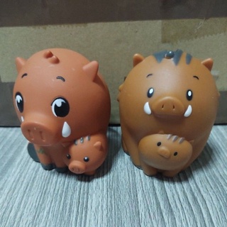 กระปุก​ ออมสิน​ หมูป่า​ กับลูกหมู(งาน JA ญี่ปุ่น)​ ของ​ที่ระลึก​จากธนาคาร​ญี่ปุ่น
