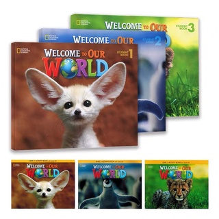 Welcome to Our World National Geographic Leaning Pre-Primary Level 1-3,Each Level Books (1 Mainbook + 1 Activity Book）