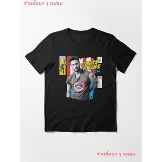  100%COTTON2022 Chris Evans Essential T-Shirt ผู้หญิง ดพิมพ์ลาย ดผ้าเด้ง คอกลม cotton แฟชั่น discount Unisex sizes-5xl