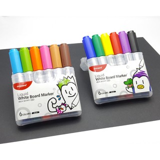 Monami Whiteboard Set 6 สี ปากกาไวท์บอร์ด สูตรนํ้า