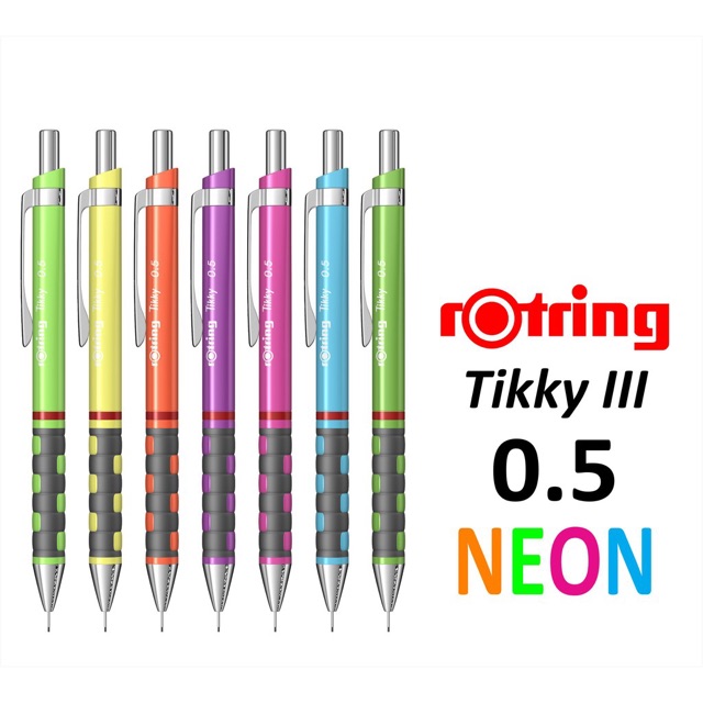 ดินสอกด rOtring Tikky 0.5 มม. Neon (มี 7 สี)