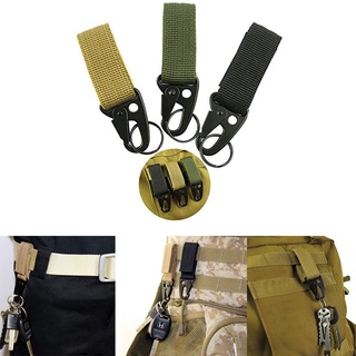 Molle ตะขอไนล่อน แขวนกุญแจ อุปกรณ์เสริม สําหรับเดินป่า