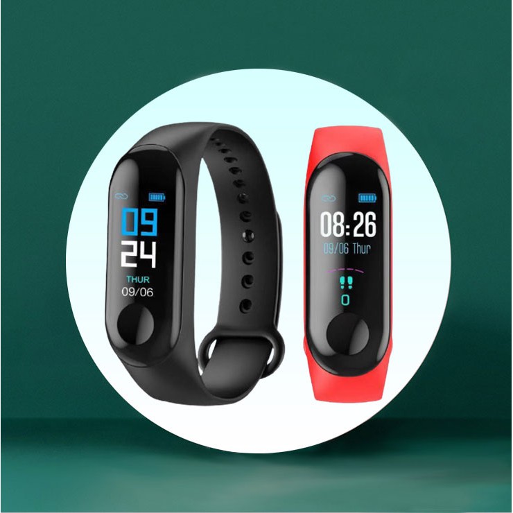 (Stock now ) M3 Smart Watch IP67 Waterproof Fitness Tracker Heart Rate For Xiao Mi IOS Andriod