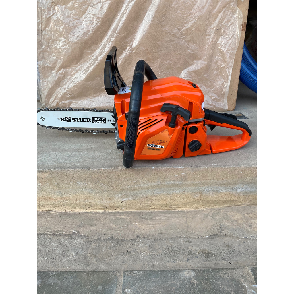 เครื่องเลื่อยโซ่ยนต์ โคเชอร์ (KOSHER) รุ่น KS380PLUS สตาร์ทแบบดึงเบา ลูกสูบใหญ่ ขนาด 52 CC. บาร์และโ