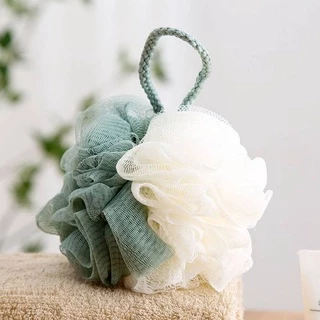 ใยฟองน้ำขัดตัว สีทูโทน มีสองสีในอันเดียว ใยฟองน้ำอาบน้ำ จัดส่งคละสี ที่ขัดตัว อุปกรณ์อาบน้ำ #B-0008