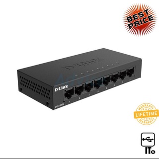 Gigabit Switching Hub 8 Port D-LINK DGS-108GL (5) ประกัน LT. อุปกรณ์ขยายสัญญาณ ขยายสัญญาณ ethernet อีเทอร์เน็ต