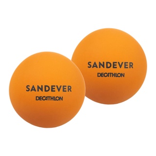 ลูกเทนนิสชายหาด ลูกเทนนิส SANDEVER Beach Tennis Ball BTB 100 Twin-Pack - Orange