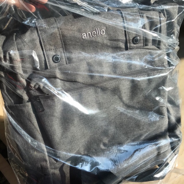 กระเป๋า Anello รุ่น Foldable Backpack (สีเทา) ของแท้💯