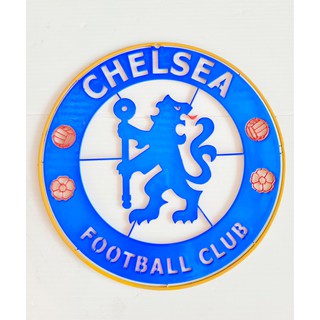 CHELSEA โลโก้ เชลชี เหล็กตัดเลเซอร์ ขนาด 18*18 cm. ทำสีเหมือนจริง พ่นสี2k ทนทุกสภาวะอากาศ ขนาดพกพา ติดได้ทุกที่