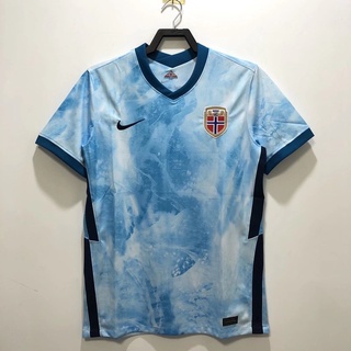 เสื้อกีฬาแขนสั้น ลายทีมชาติฟุตบอล Norway S-2XL ชุดเยือน AAA คุณภาพสูง 2021