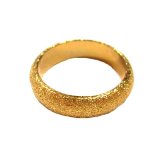 TANITTgems แหวนตัวเรือนทองทราย รุ่นTNBR004 - Gold