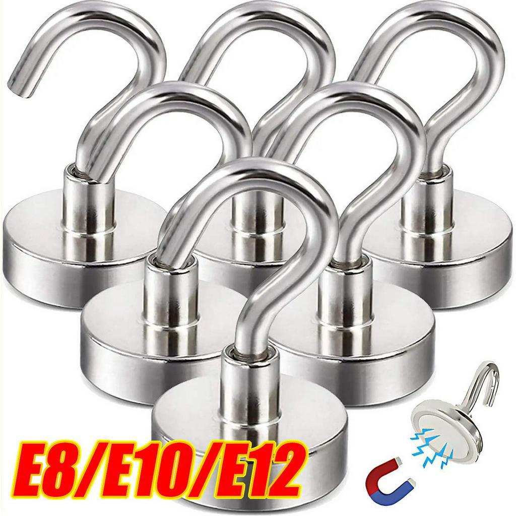 ตะขอแม่เหล็กทรงพลัง-ตะขอเก็บของอเนกประสงค์-ที่เก็บกุญแจบาร์ครัวบ้าน-ตะขอโลหะหนาตะขออุปกรณ์-ตะขอเก็บกุญแจตะขอแม่เหล็