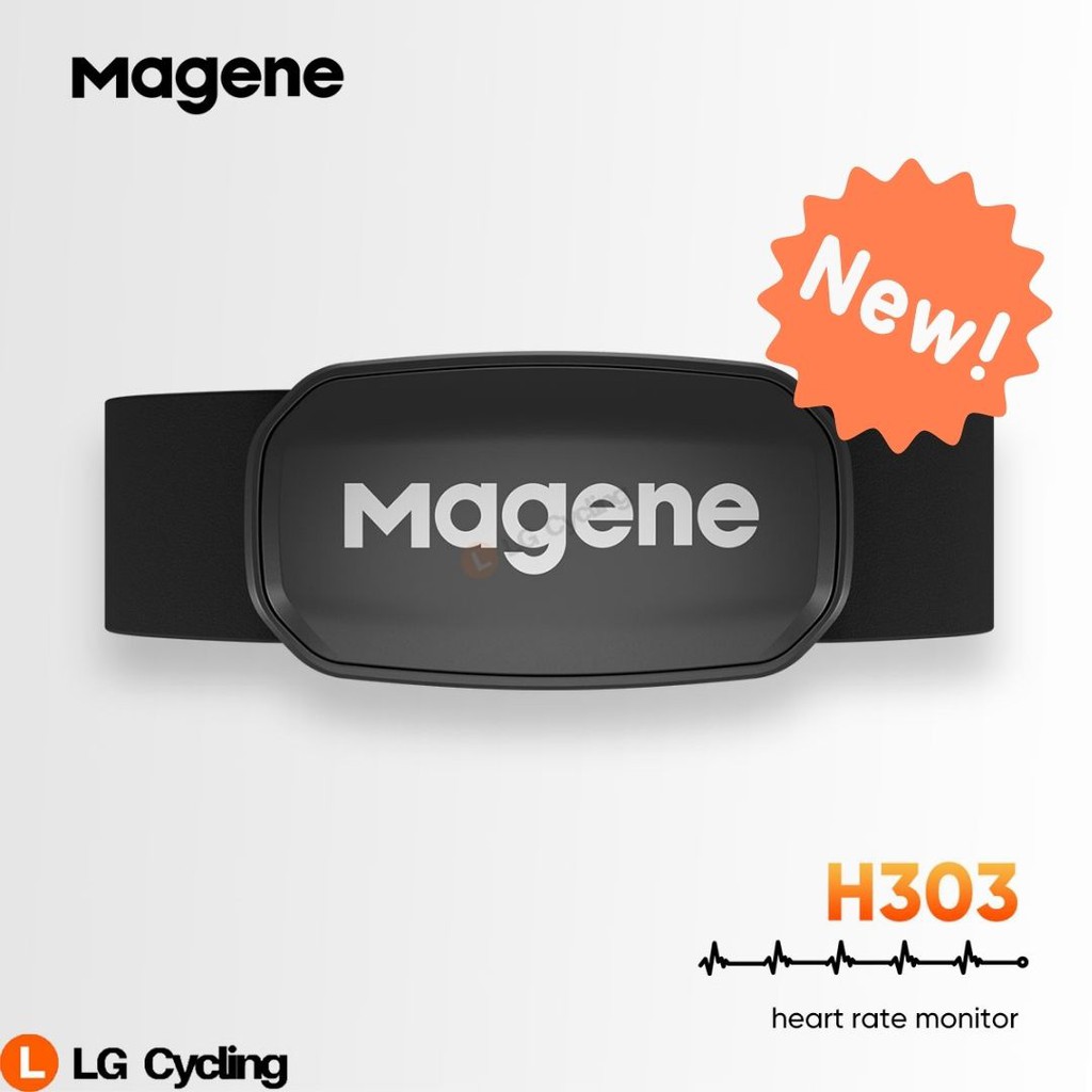 ใหม่ Magene H303 HRM Heart Rate Dual Mode ANT+ Bluetooth 4.2 Heart Rate Sensor Monitor GARMIN Bryton