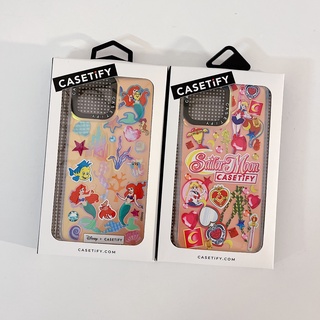 【Sailor Moon 】casetify เคสโทรศัพท์มือถืออะคริลิค กันหล่น ลายเลเซอร์ดาว หลากสี สําหรับ iPhone 13 Pro Max 12 11 Pro Max XR X XS Max SE2020 13 14 14max 14Pro