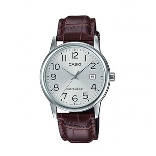 Casio Standard นาฬิกาข้อมือ สายหนัง รุ่น MTP-V002L-7B2UDF,MTP-V002L-7B2,MTP-V002L