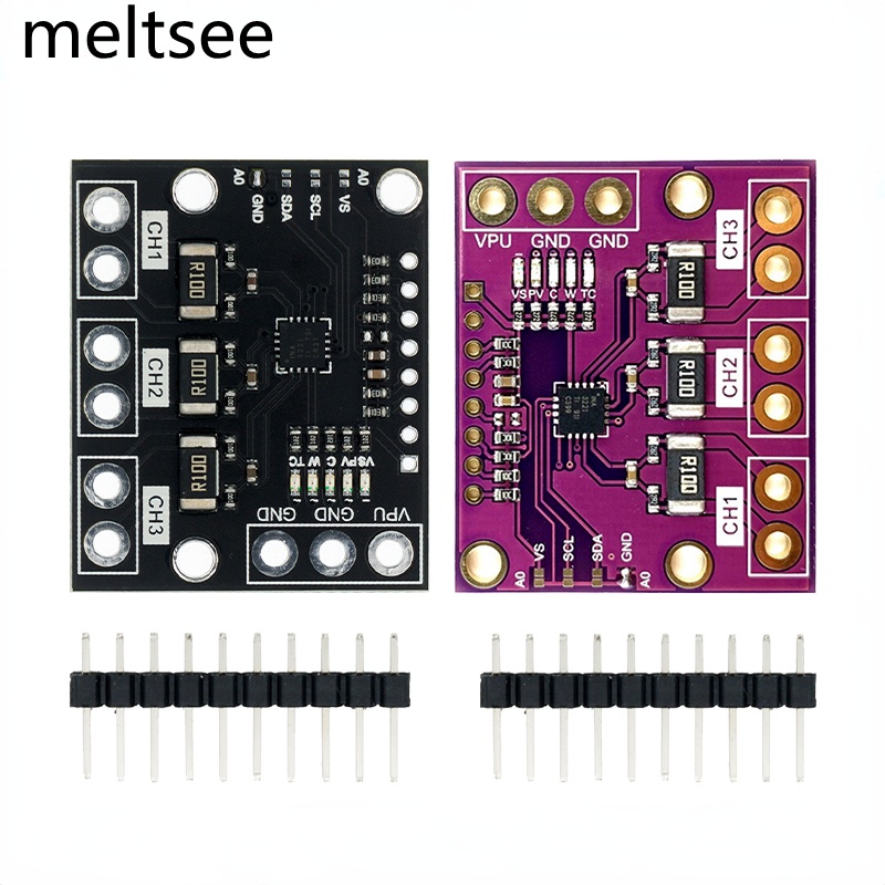 Ina3221 โมดูลสามช่องทาง วัดด้านข้าง แรงดันไฟ และรถบัส พร้อมอินเตอร์เฟซ I 2C- และ SMBUS