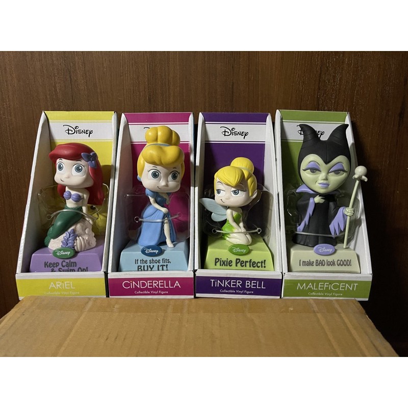 ariel , cinderella, tinker bell, meleficent ครบชุด