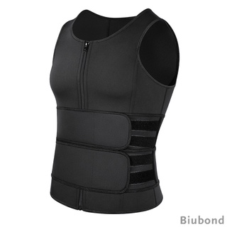 เสื้อกั๊กซาวน่าเทรนเนอร์เทรนเนอร์ฟิตเนส Neoprene Body Shaper สําหรับผู้ชาย