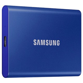 Samsung SSD T7 Portable 1TB (Blue) ฮาร์ดดิสก์ เอสเอสดีพกพา (MU-PC1T0H/WW)