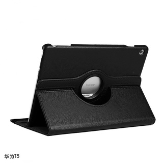 เคสแท็บเล็ตหนังหมุนได้ 360 องศาสําหรับ Huawei Tablet Mediapad T5 10" Honor 5 10.1 In.