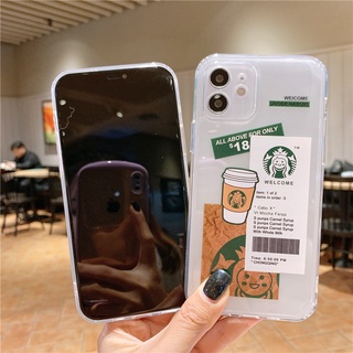 Itel A37 A56 Pro A55 A33 A36 S15 Pro P36 P37 Pro Vision 1 2 Plus Starbucks เคสใส นิ่ม กันกระแทก