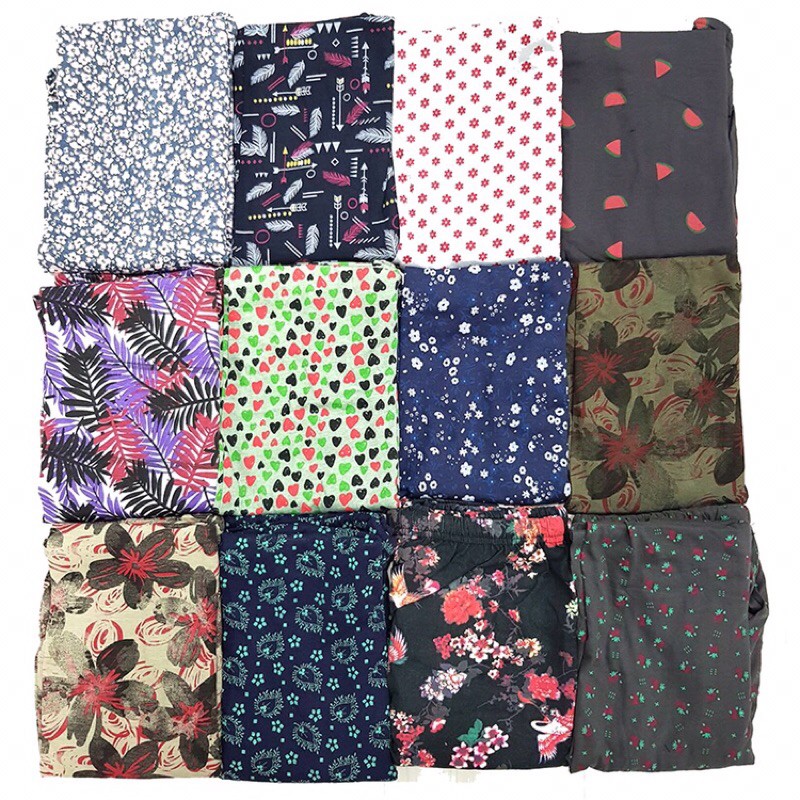 Random Adult [FLORAL] Full %Cotton Long Pajamas Pant สําหรับผู้หญิง