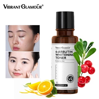 Vibrant GLAMOUR α-Arbutin โทนเนอร์ไวท์เทนนิ่งไนอะซินาไมด์ + วิตามินซี เอสเซนส์บํารุงผิวหน้า 100 มล.