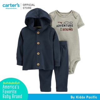 Carters Bodysuit+Jacket+Pants Navy 3Pc L8 คาร์เตอร์เสื้อชุดเซทบอดี้สูท 3 ชิ้น