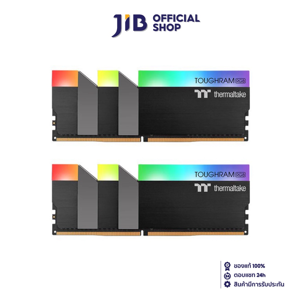 THERMALTAKE 64GB (32GBx2) DDR4/3600 RAM PC (แรมพีซี) TOUGHRAM RGB (R009R432GX2-3600C18A)