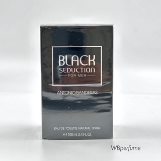 น้ำหอมแท้100% Antonio Banderas Seduction in Black Edt For Men 100 ml.