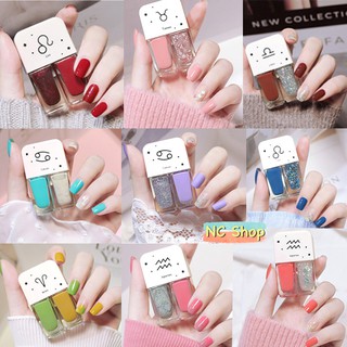 💕SET 2 สี สีทาเล็บ สีกึ่งเจล Fairy’s Gift🧝🏻‍♀️✨ไม่ต้องอบ Nail polish 2 in 1 ในแท่งเดียว มี 30  แบบ B1-B20✨