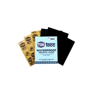 [PSKX149ลดสูงสุด 99 เก็บโค้ดส่งฟรีหน้าร้าน ] TOA กระดาษทรายขัดน้ำ กระดาษทรายขัดโลหะ กระดาษทราย ทีโอเอมีทุกขนาด #80 - #2