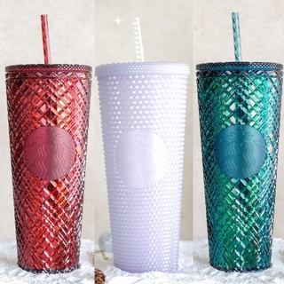 Starbucks Jeweled  Holiday Cold Cup 24oz.  &amp; Starbucks Icy Bling Cold Cup 24oz.