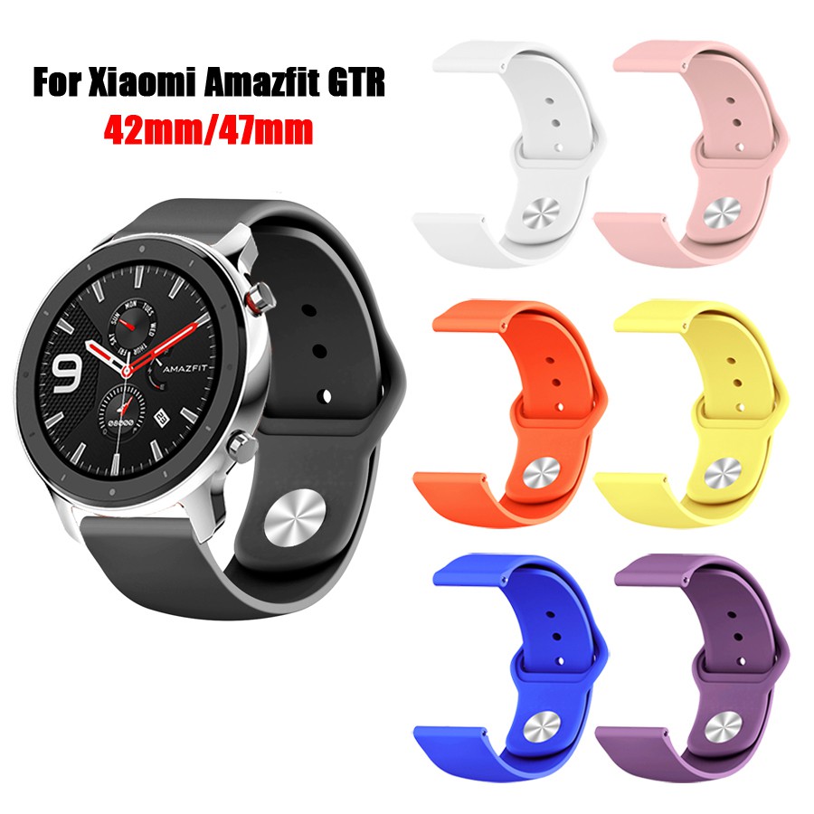 สายนาฬิกาข้อมือซิลิโคน สําหรับ Xiaomi Huami Amazfit GTR 47 มม. 42 มม.