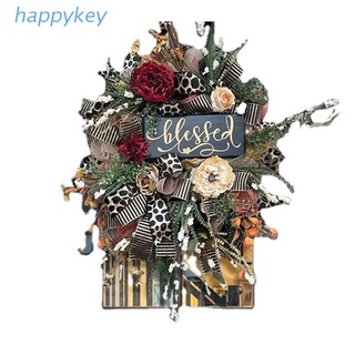 HAP  Imitation Plants Wreath Hanging Ornaments Front Door Thanksgiving Autumns Harvest Christmas Wedding Garden Decoration